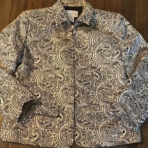 Black and White Paisley Jacket
